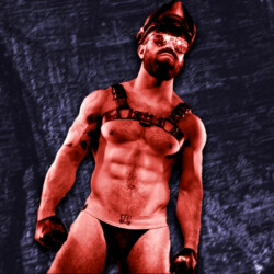 Mensch Dresscode jockstrap harnais casquette lunettes