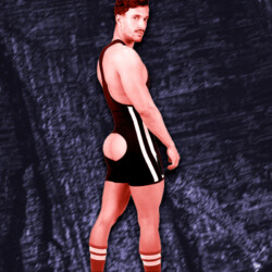 Mensch Dresscode lutteur open butt